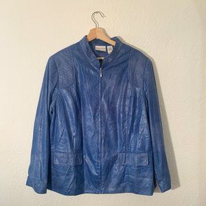 Alfred Dunner Blue Shimmer Jacket